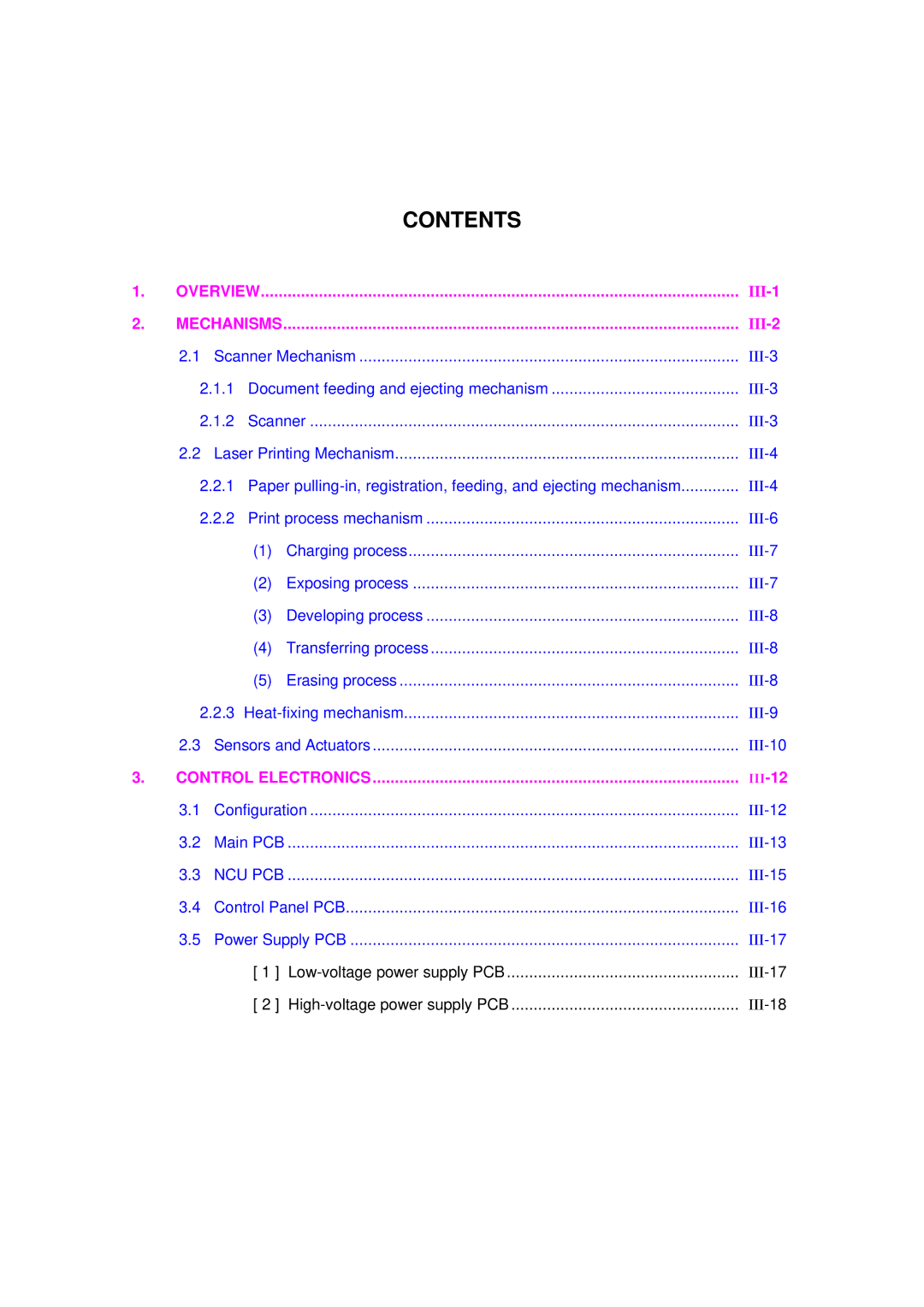 Brother FAX-8650P service manual Overview 