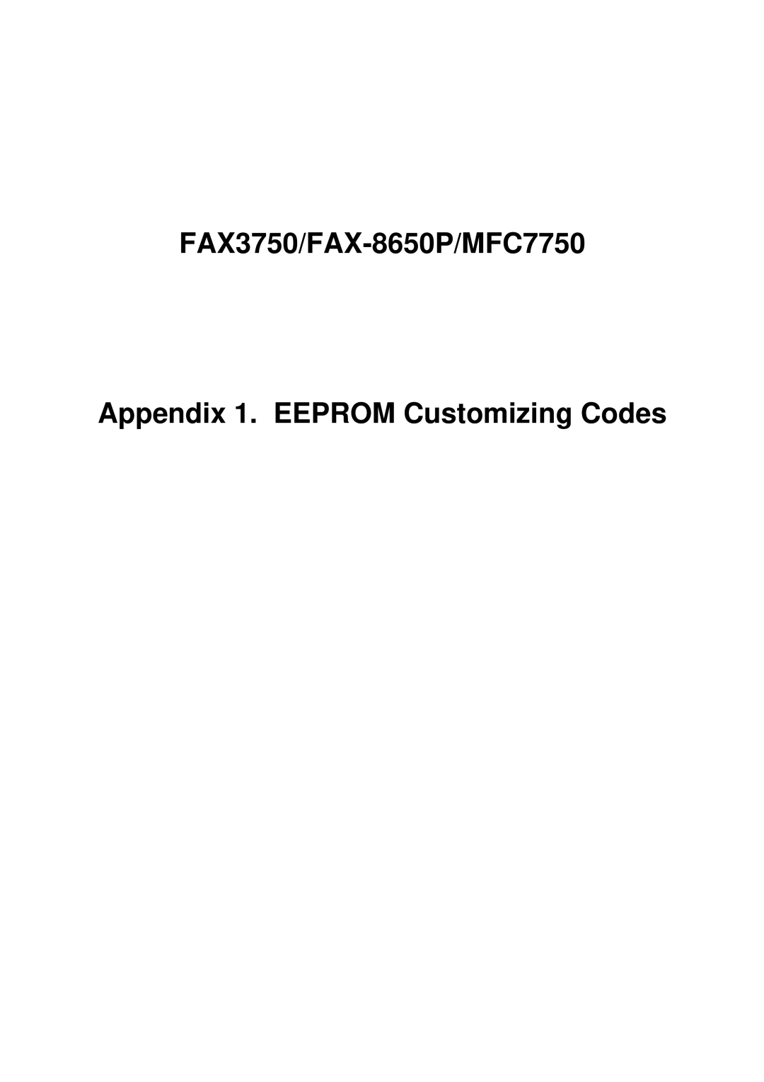 Brother FAX-8650P service manual 