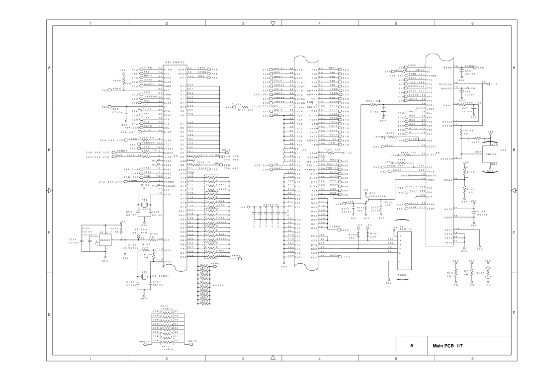 Brother FAX-8650P service manual Main PCB 1/7 