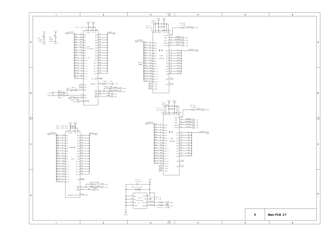 Brother FAX-8650P service manual Main PCB 2/7 