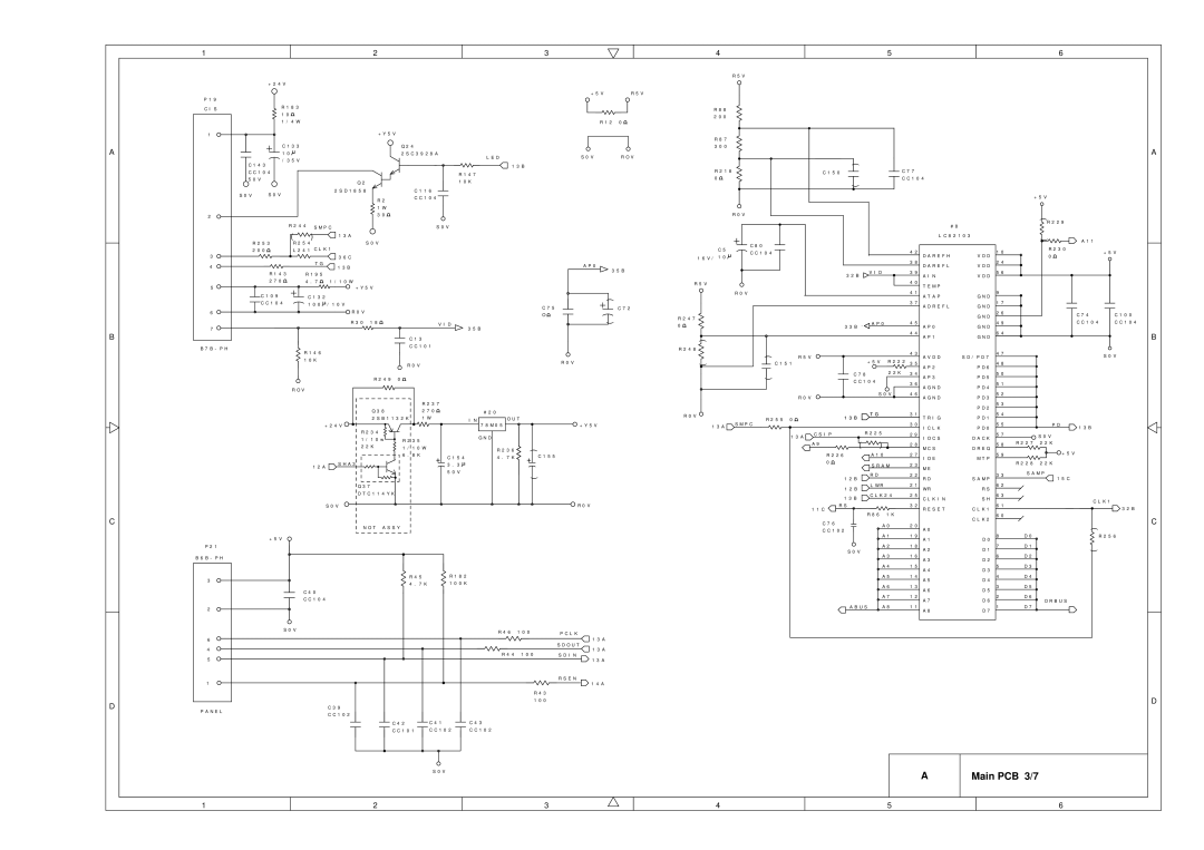 Brother FAX-8650P service manual Main PCB 3/7 