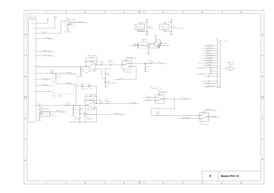 Brother FAX-8650P service manual Modem PCB 2/2 