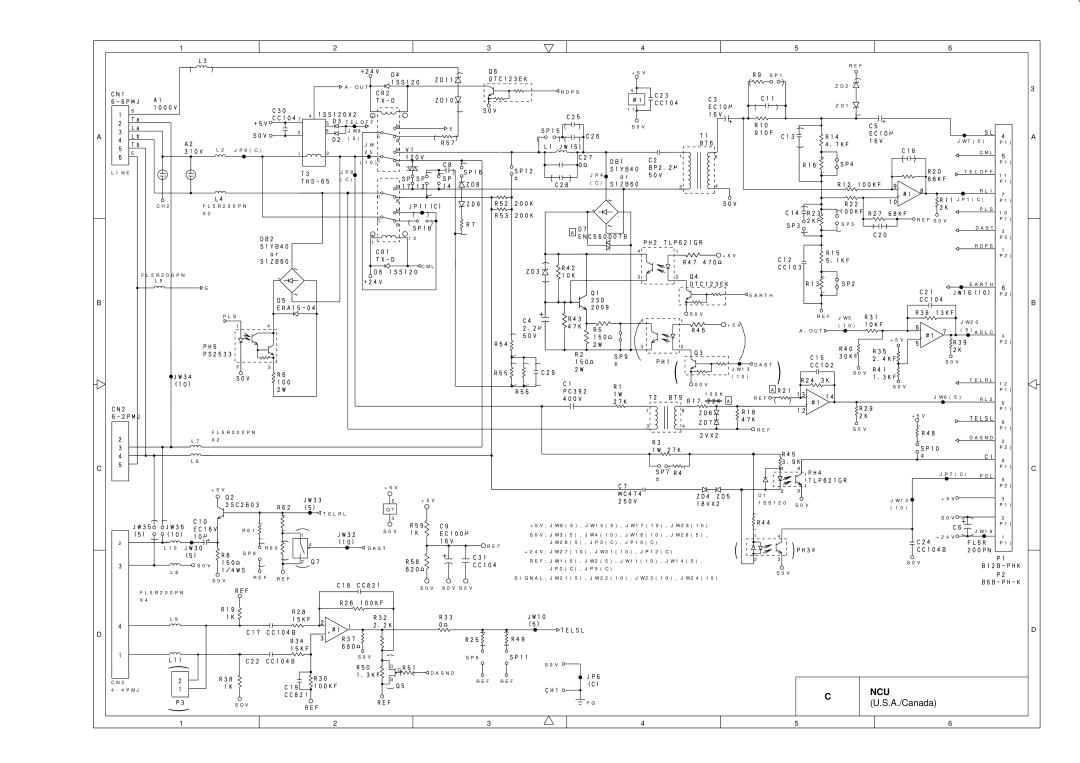 Brother FAX-8650P service manual Ncu 