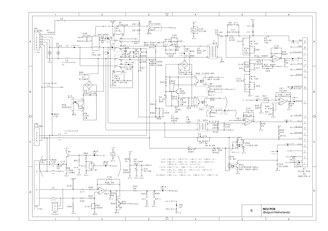 Brother FAX-8650P service manual Ncu Pcb 