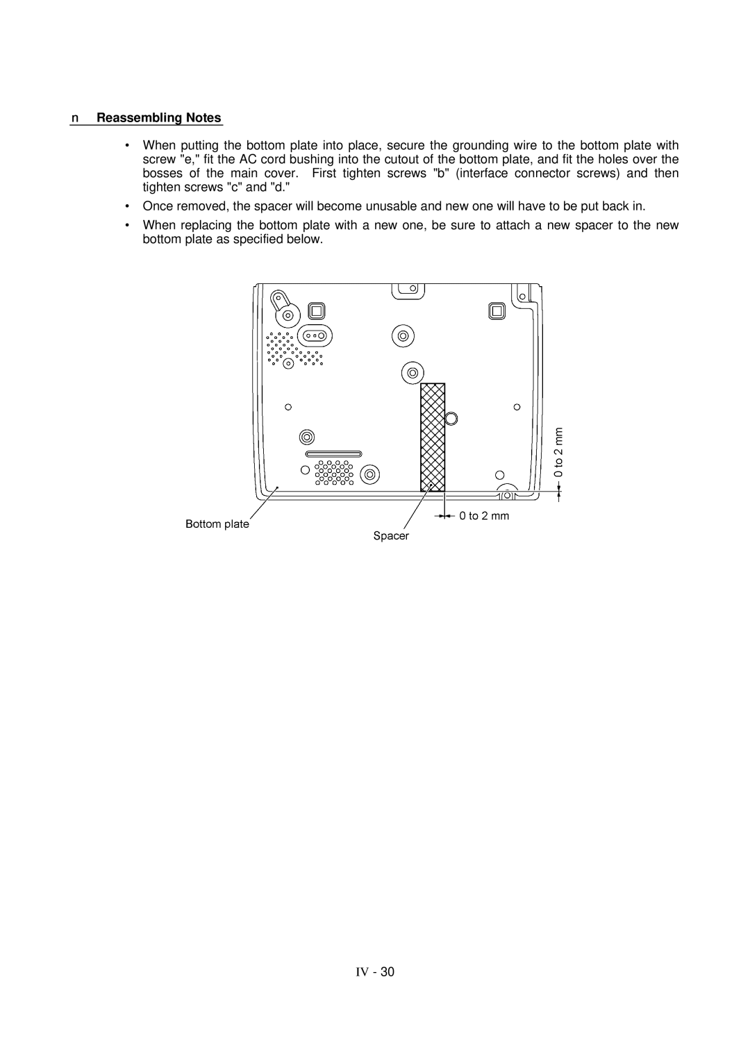 Brother FAX-8650P service manual Reassembling Notes 