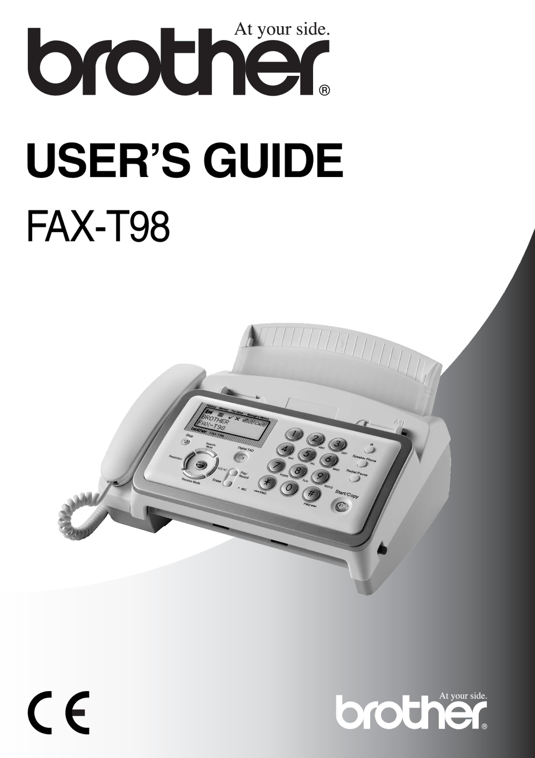 Brother FAX-T98 manual USER’S Guide 