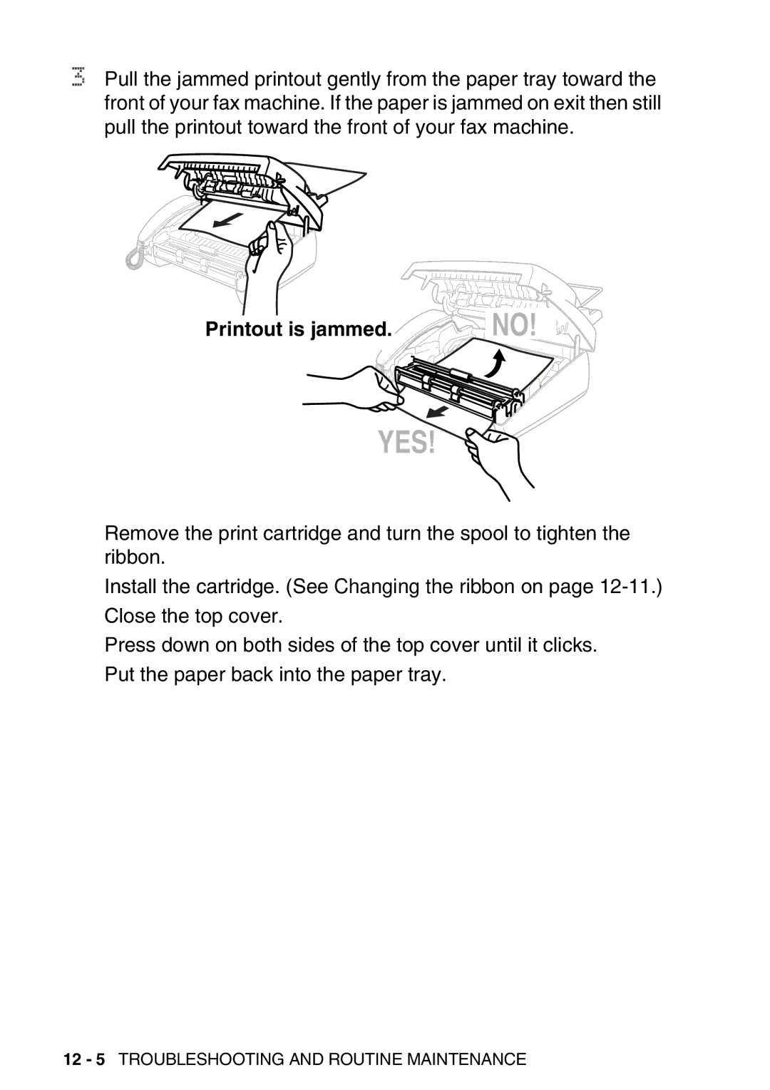 Brother FAX-T98 manual Yes 