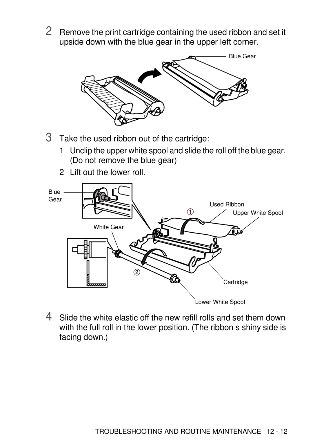 Brother FAX-T98 manual Blue Gear 