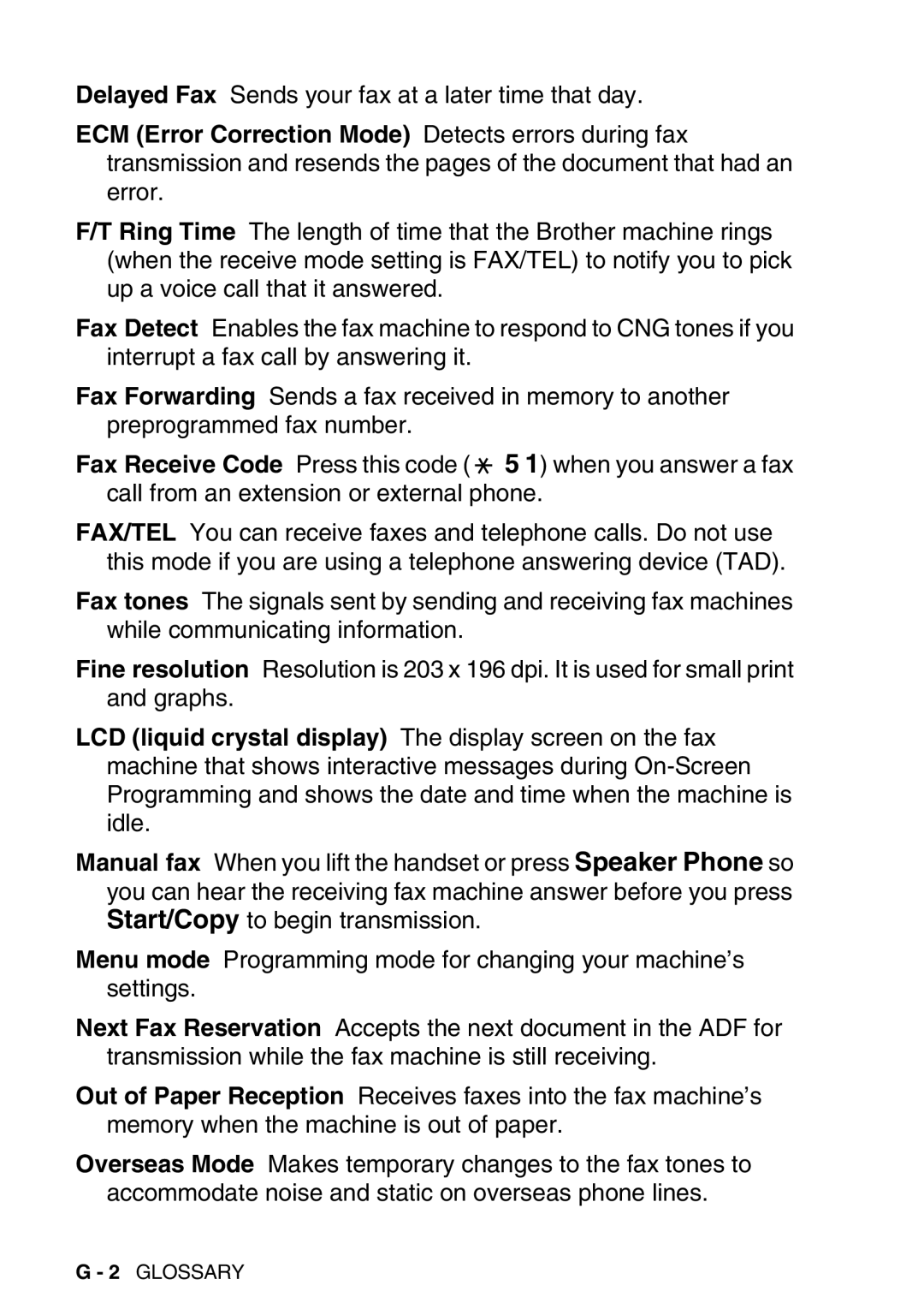 Brother FAX-T98 manual Delayed Fax Sends your fax at a later time that day 