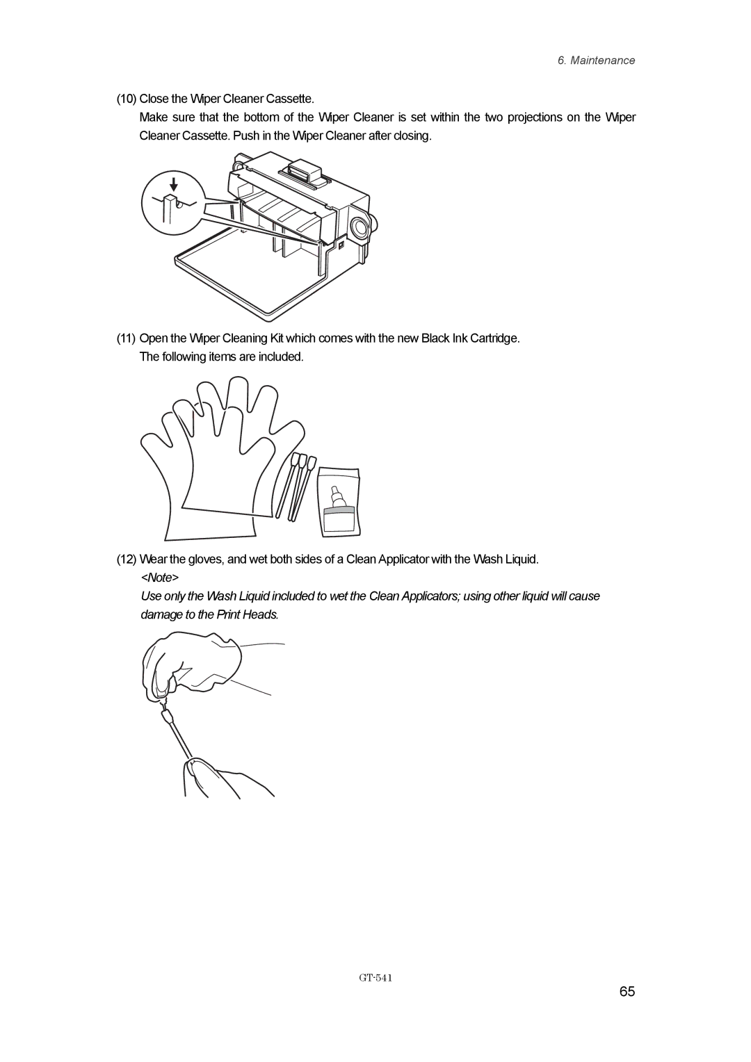 Brother GT541, GT-%$! instruction manual Maintenance 