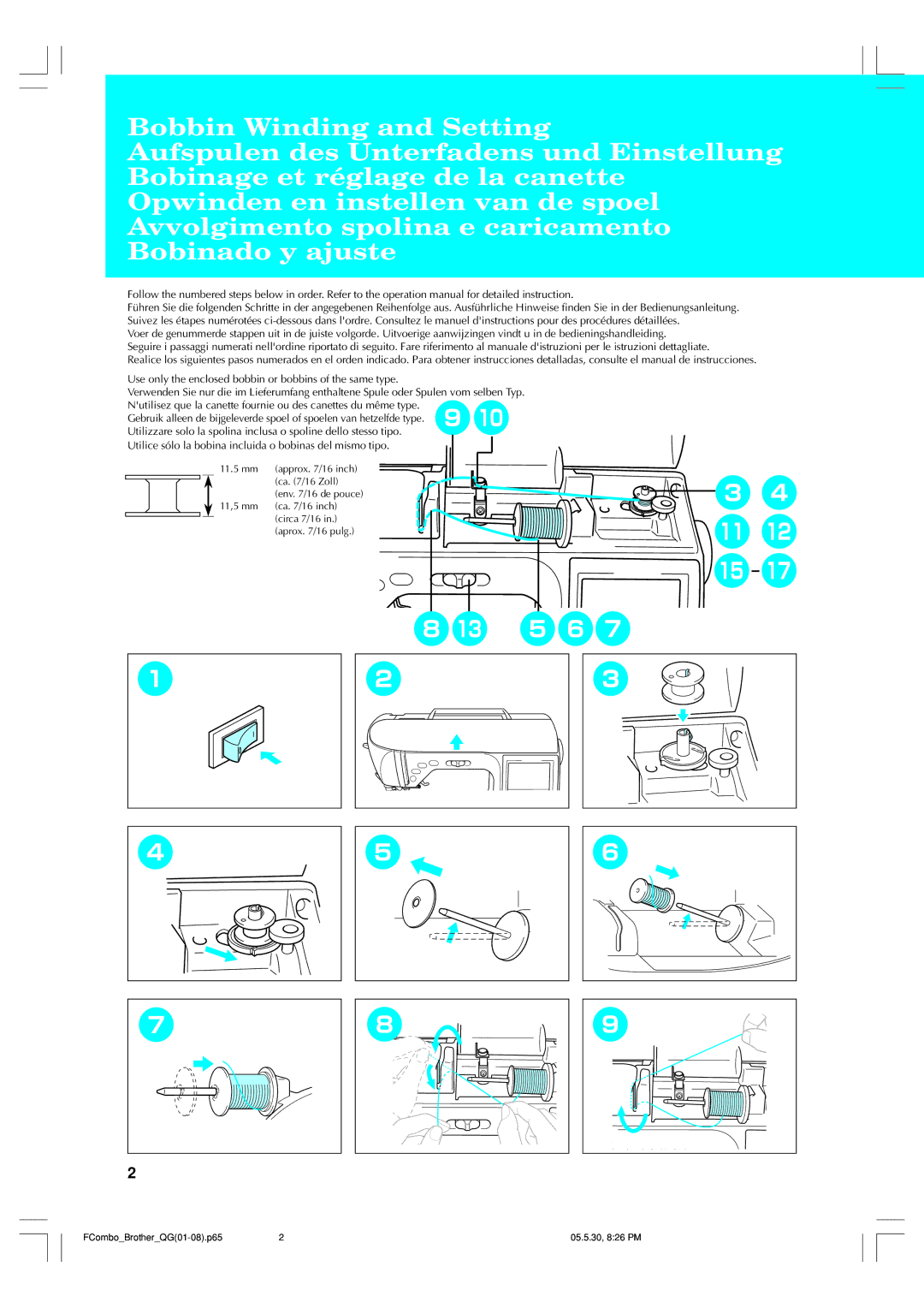 Brother H1-H4, 882-U10 manual FComboBrotherQG01-08.p65 05.5.30, 826 PM 