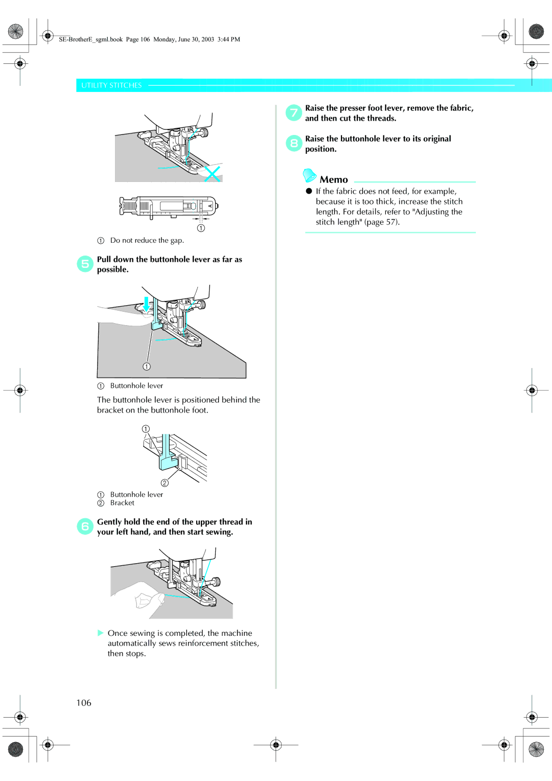 Brother HE 120 operation manual 106 