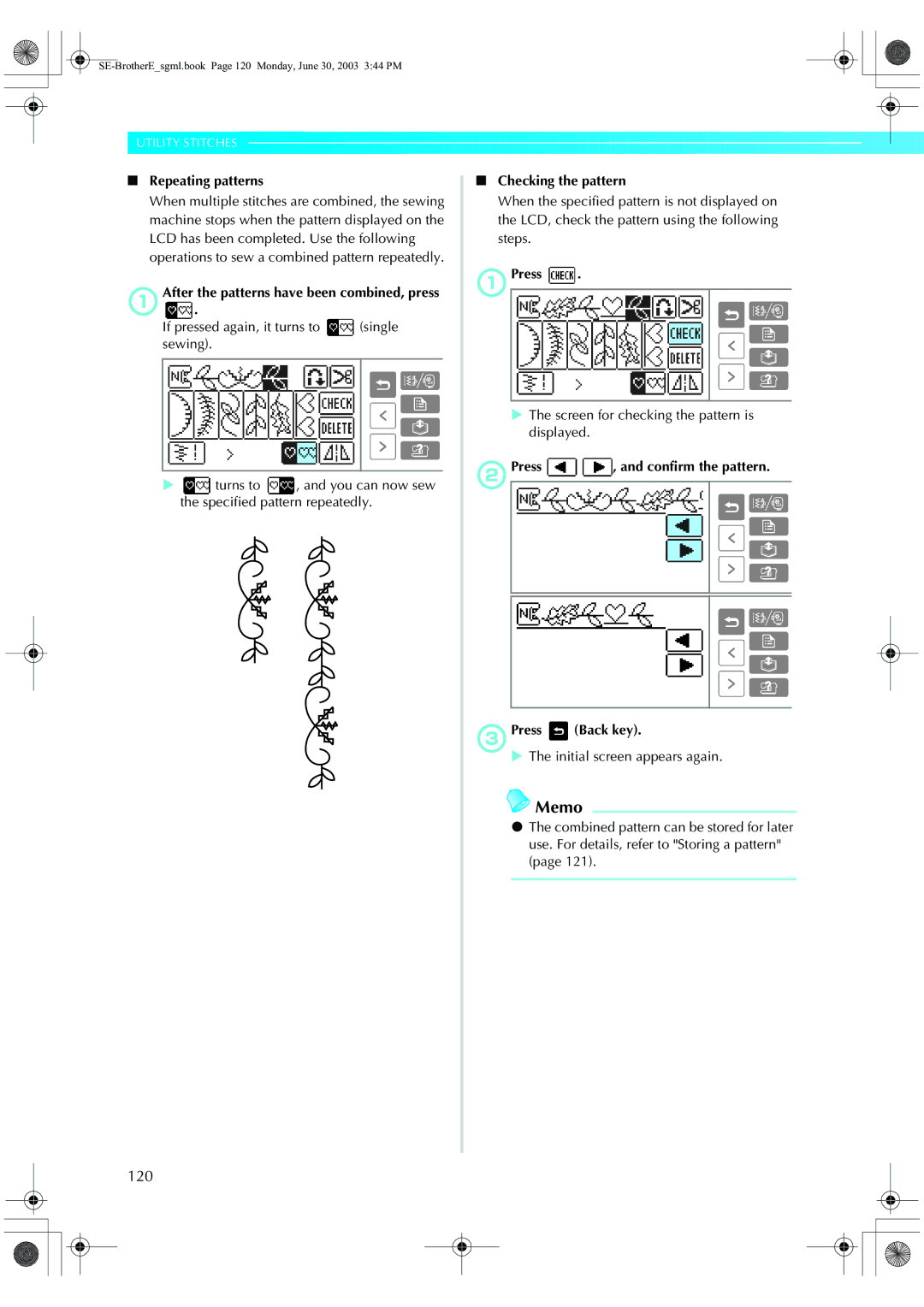 Brother HE 120 operation manual 