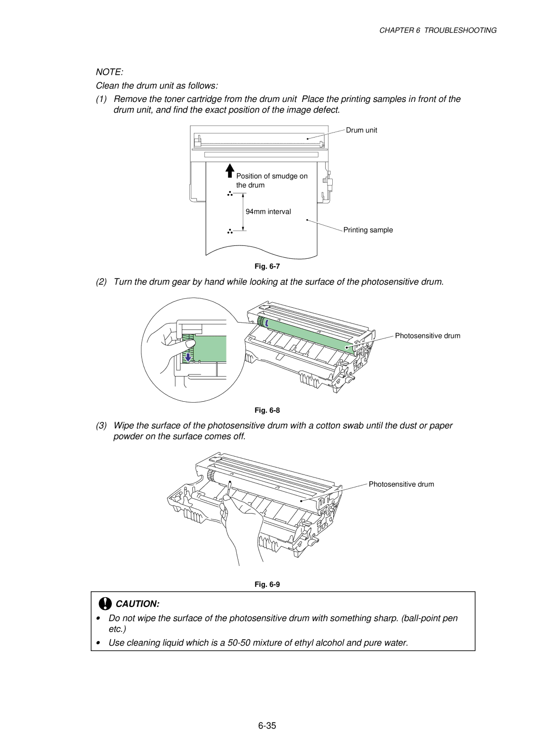 Brother 1240, HL-1030, 1250 service manual Photosensitive drum 