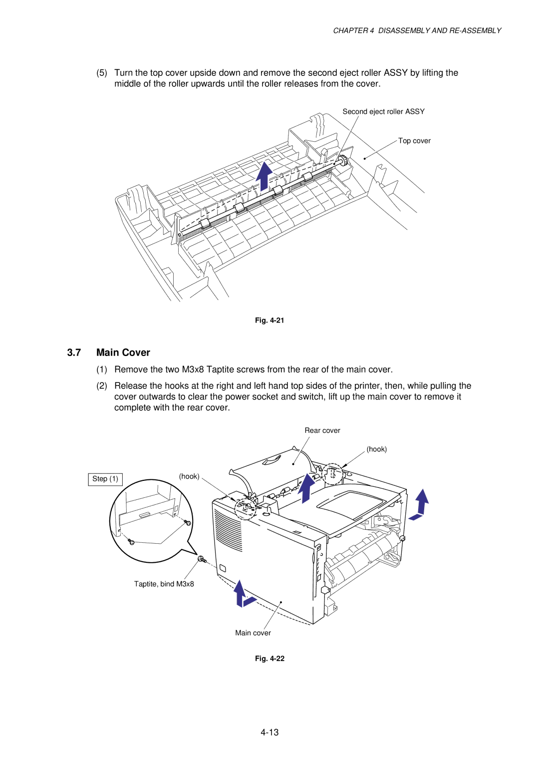 Brother 1250, HL-1030, 1240 service manual Main Cover 