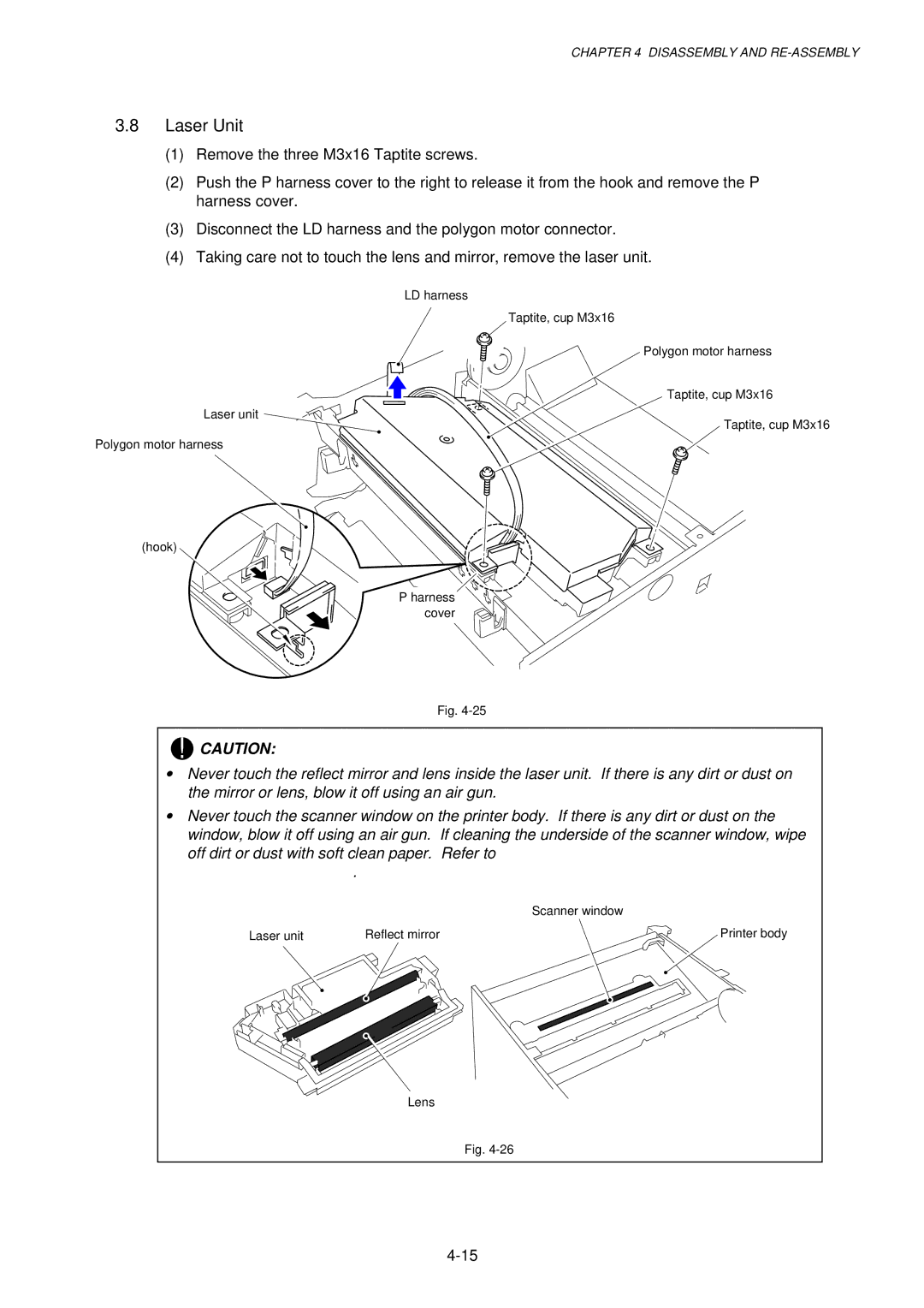 Brother 1240, HL-1030, 1250 service manual Laser Unit 