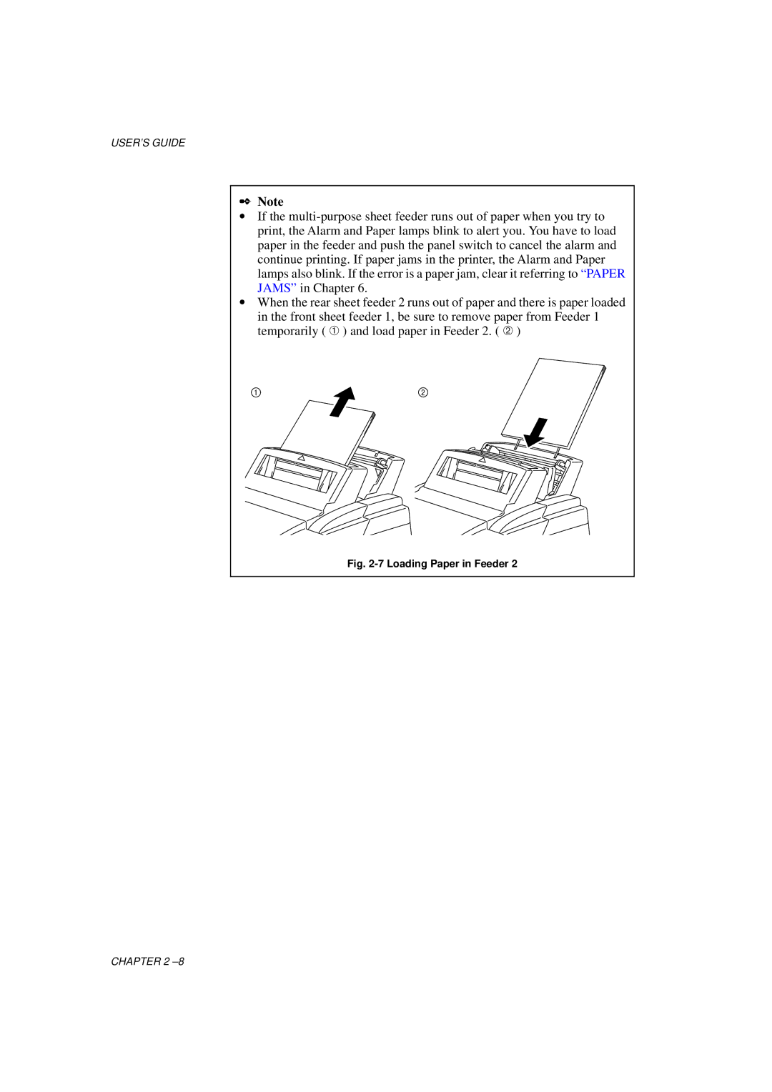 Brother HL-1060 Series manual Loading Paper in Feeder 