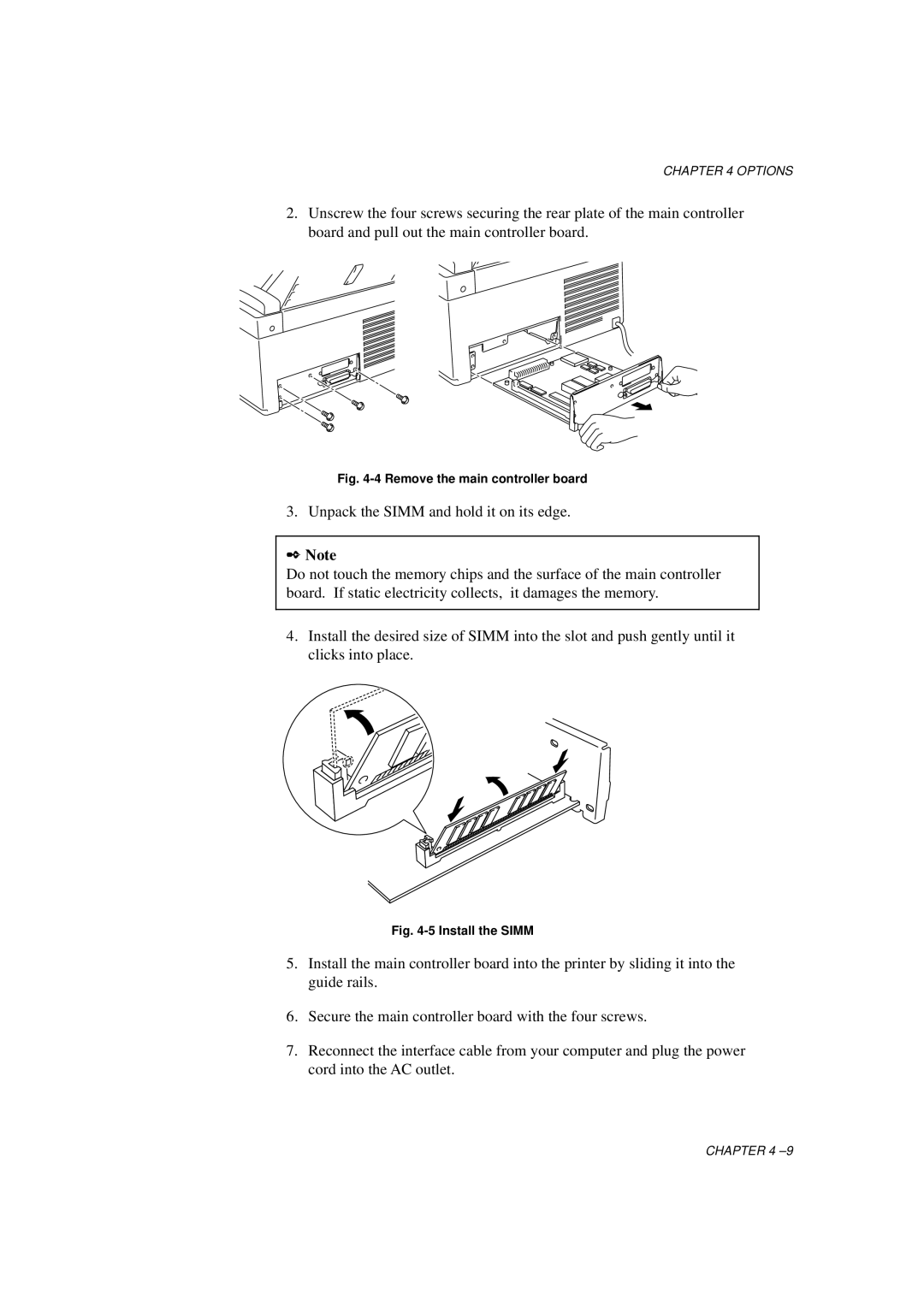 Brother HL-1060 Series manual Remove the main controller board 