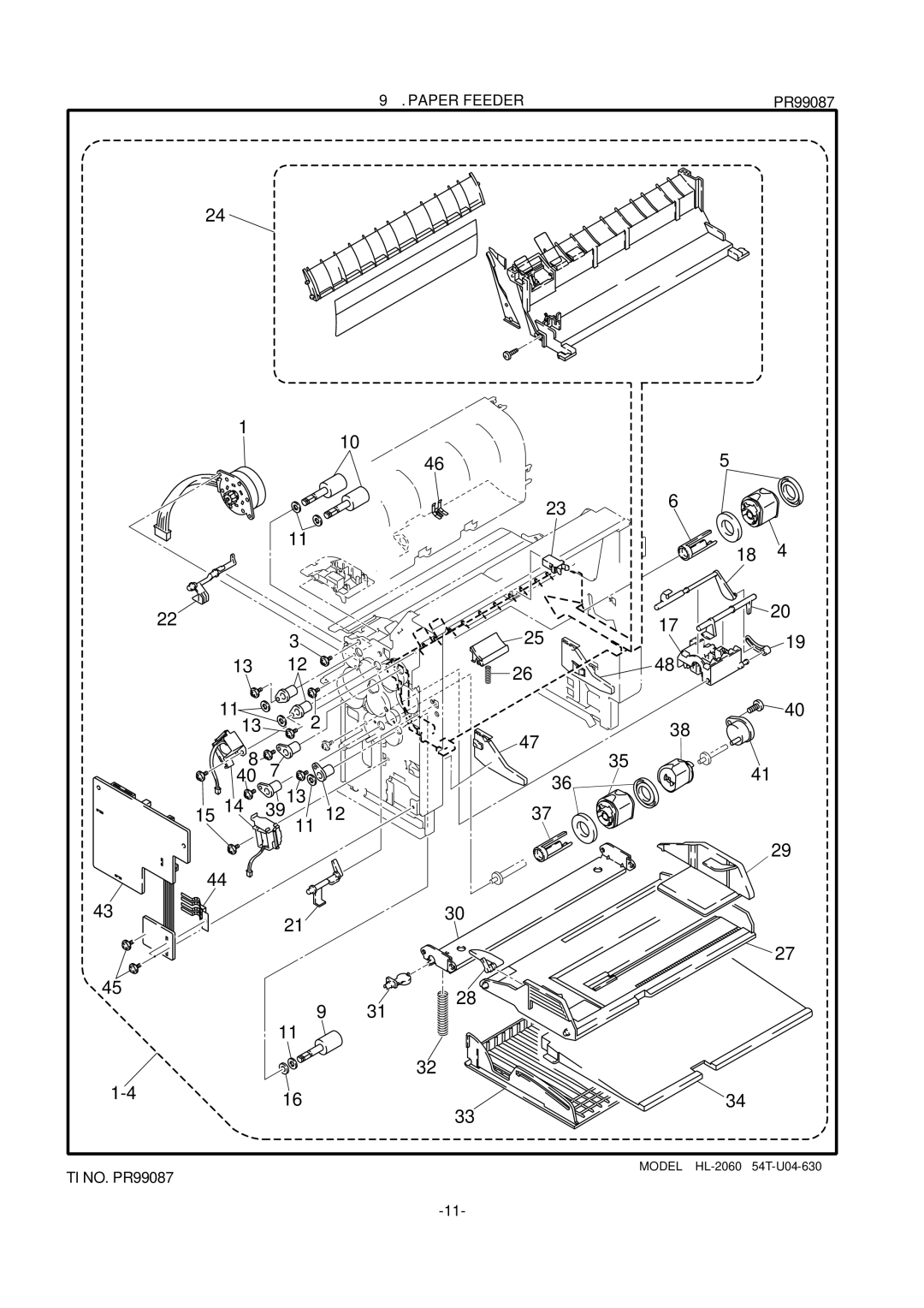 Brother HL-1260 service manual TI NO. PR99087 