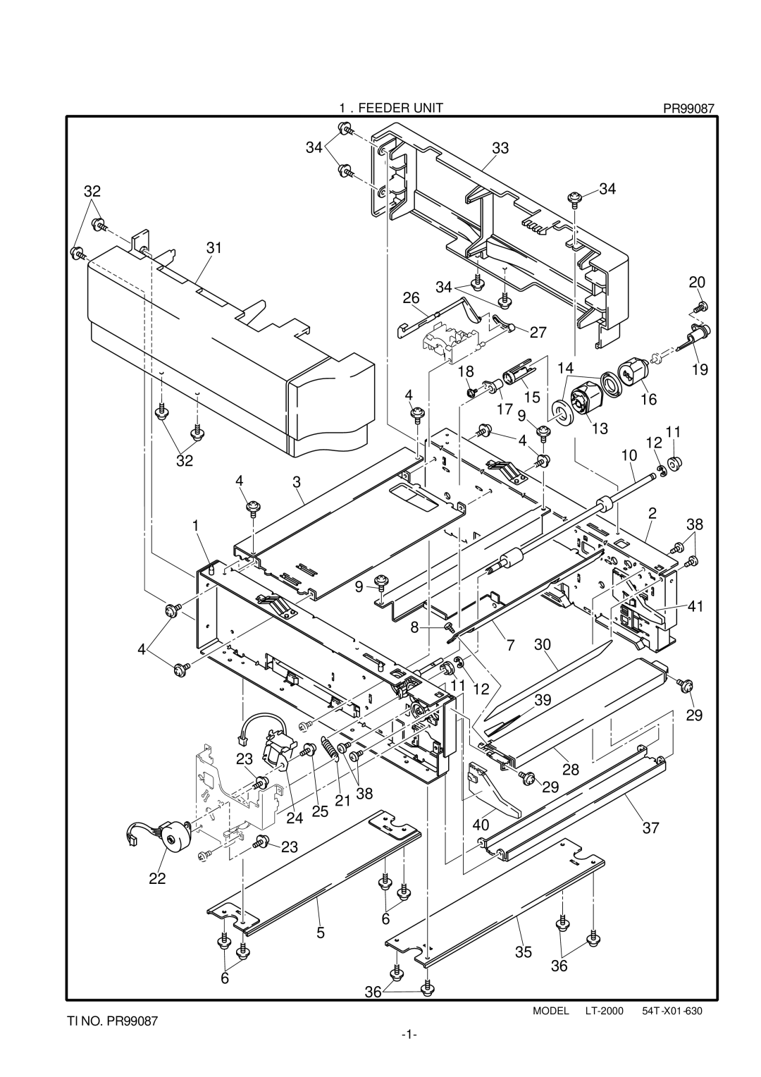 Brother HL-1260 service manual LT-2000 54T 