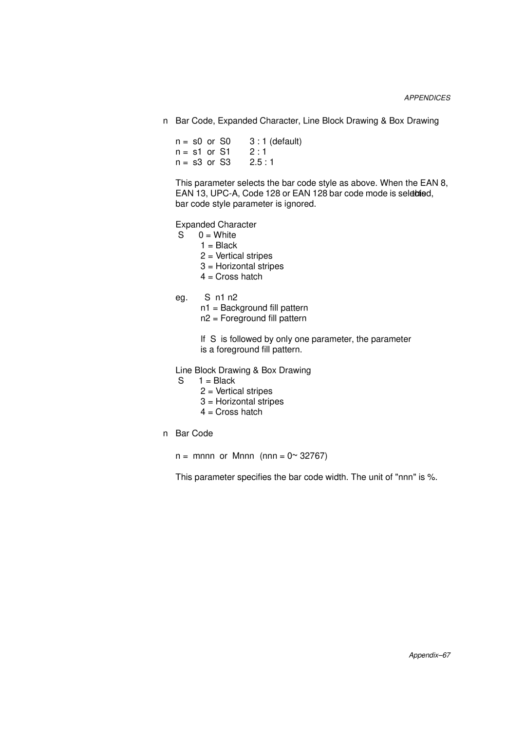 Brother HL-1260 service manual Appendix-67 