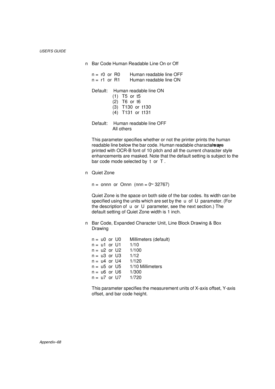 Brother HL-1260 service manual Appendix-68 