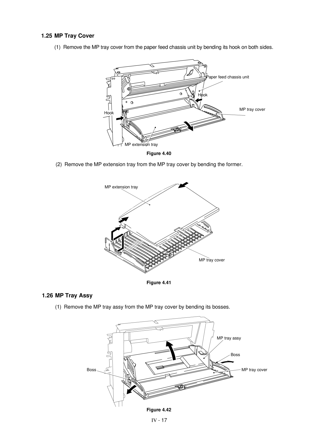 Brother HL-1260 service manual MP Tray Cover, MP Tray Assy 