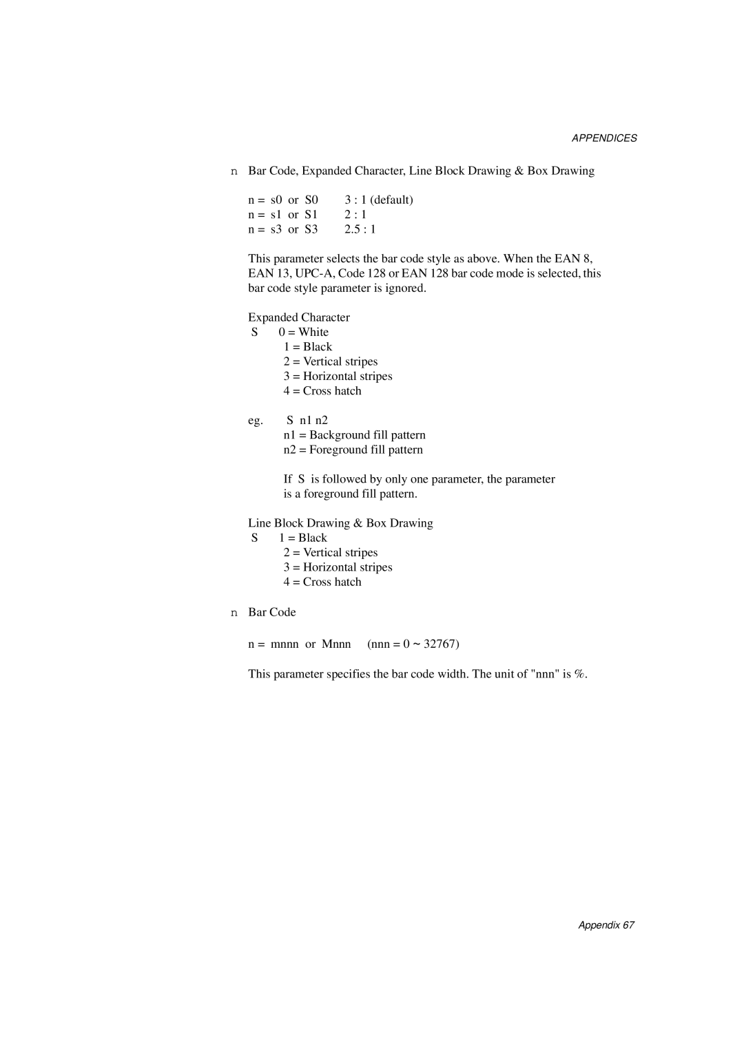 Brother HL-1260E manual Appendix-67 