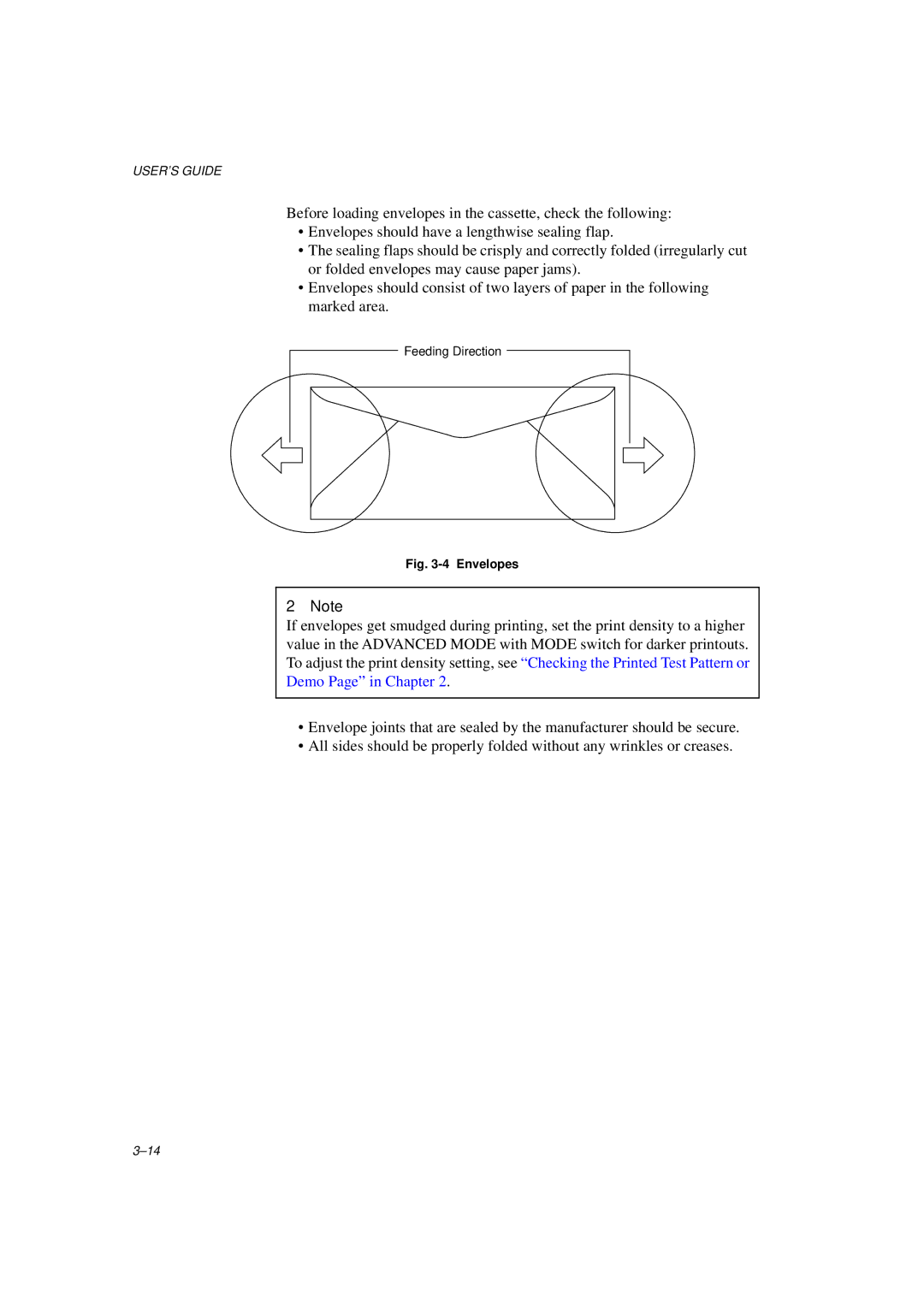 Brother HL-1260E manual Envelopes 