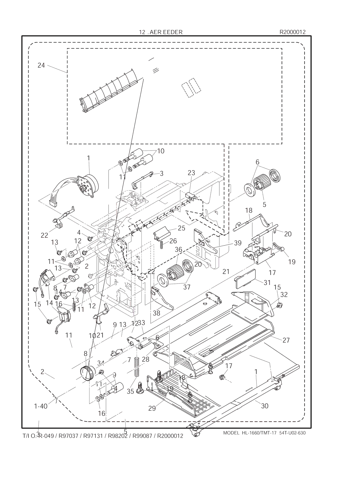 Brother HL-1660 manual Paper Feeder 