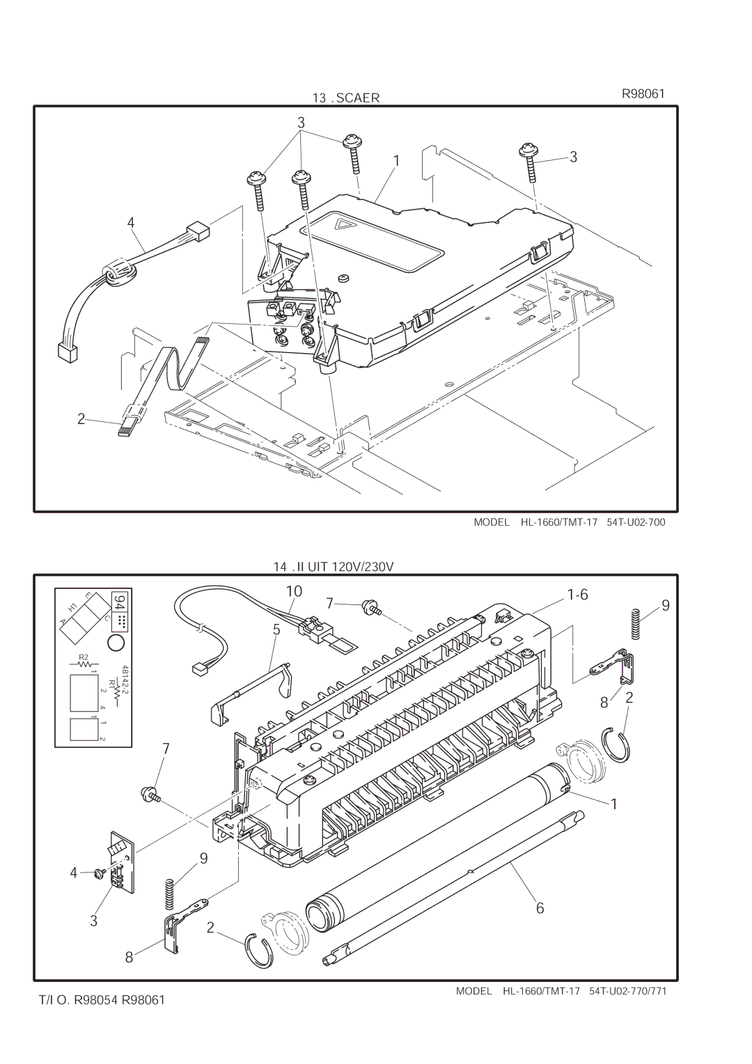 Brother HL-1660 manual Scanner 