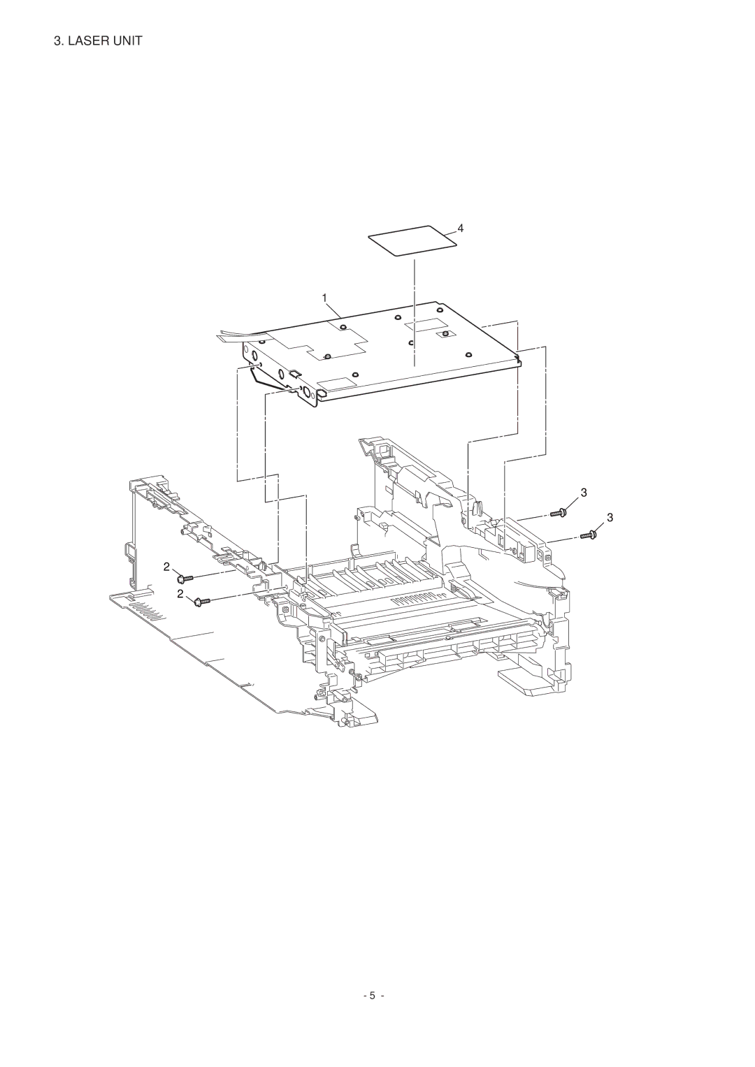 Brother HL-2140/2150N/2170W manual Laser Unit 