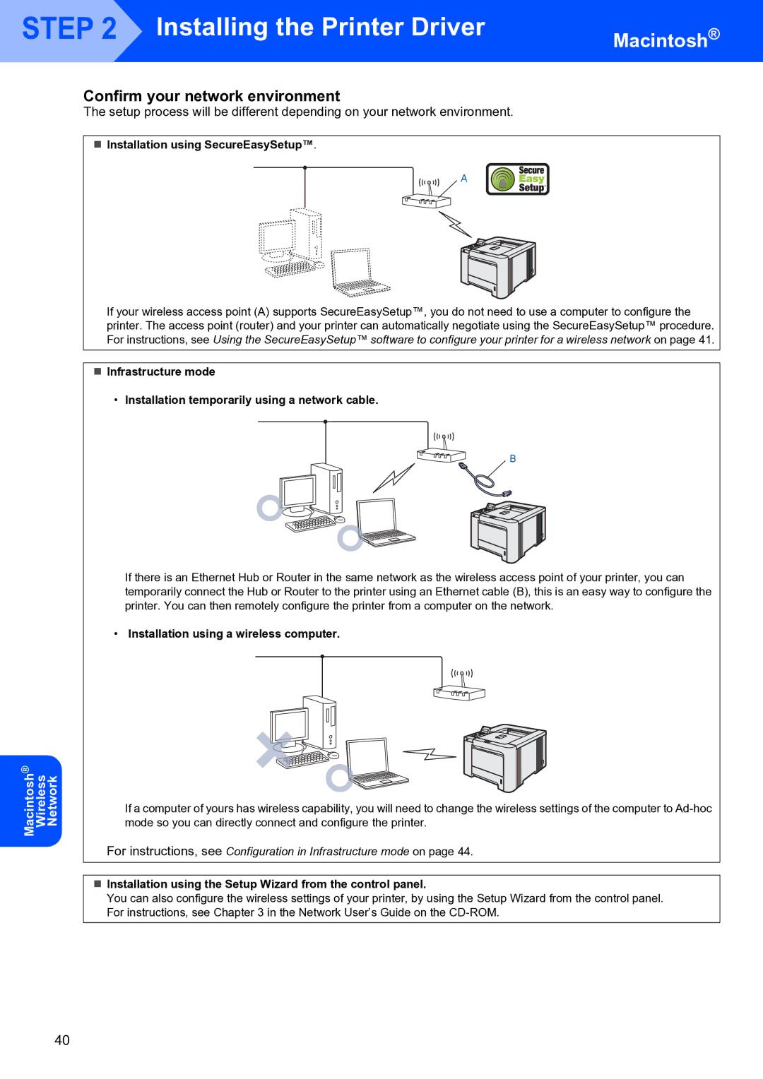 Brother HL-4070CDW setup guide Confirm your network environment 