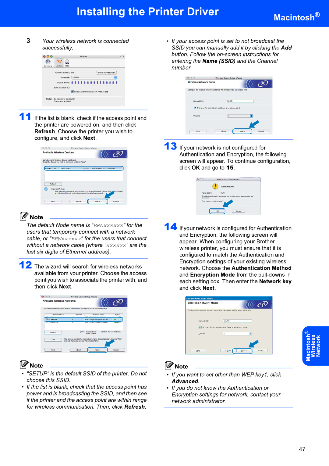 Brother HL-4070CDW setup guide Your wireless network is connected successfully 