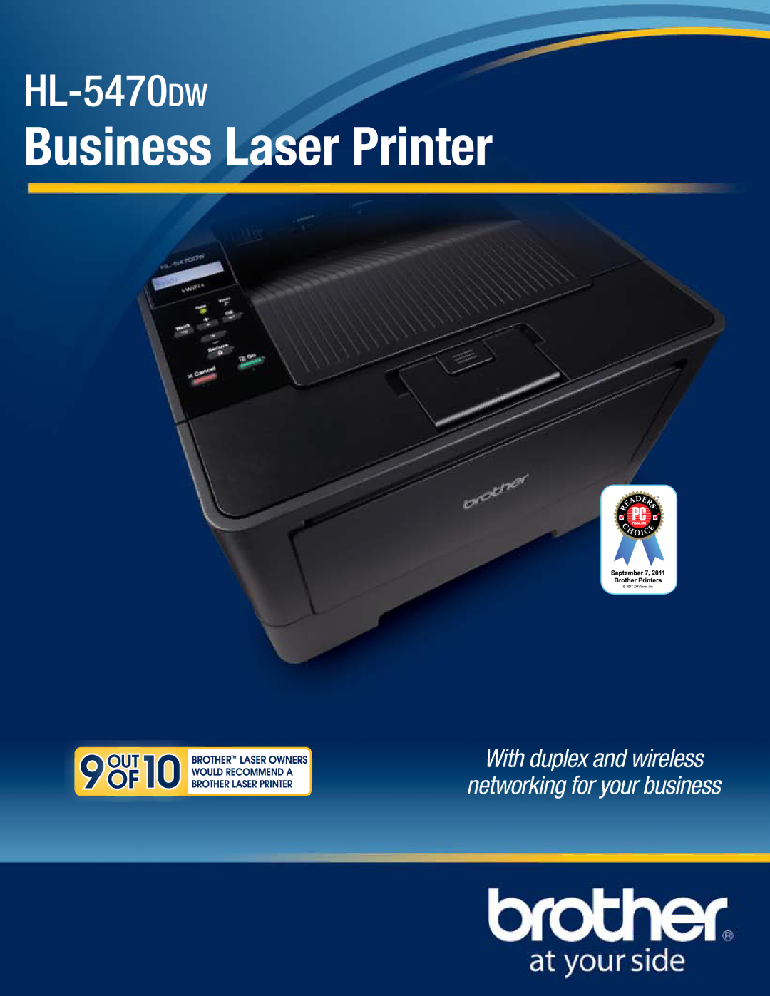 Brother HL-5470DW manual Business Laser Printer 