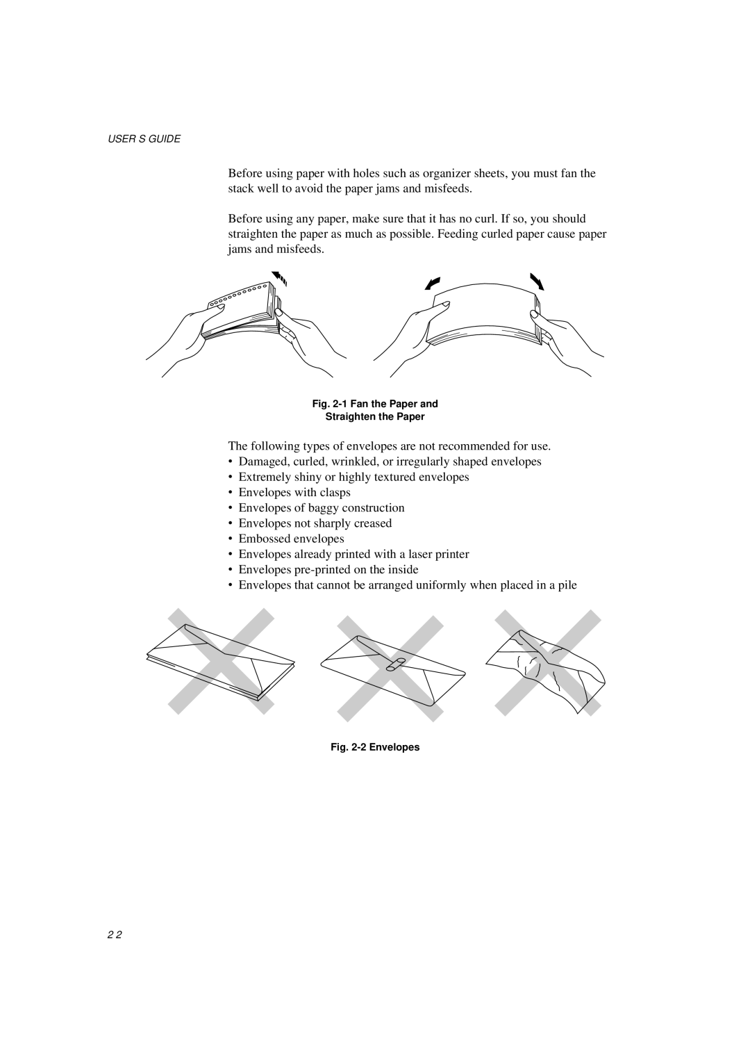 Brother HL-600 manual Fan the Paper Straighten the Paper 