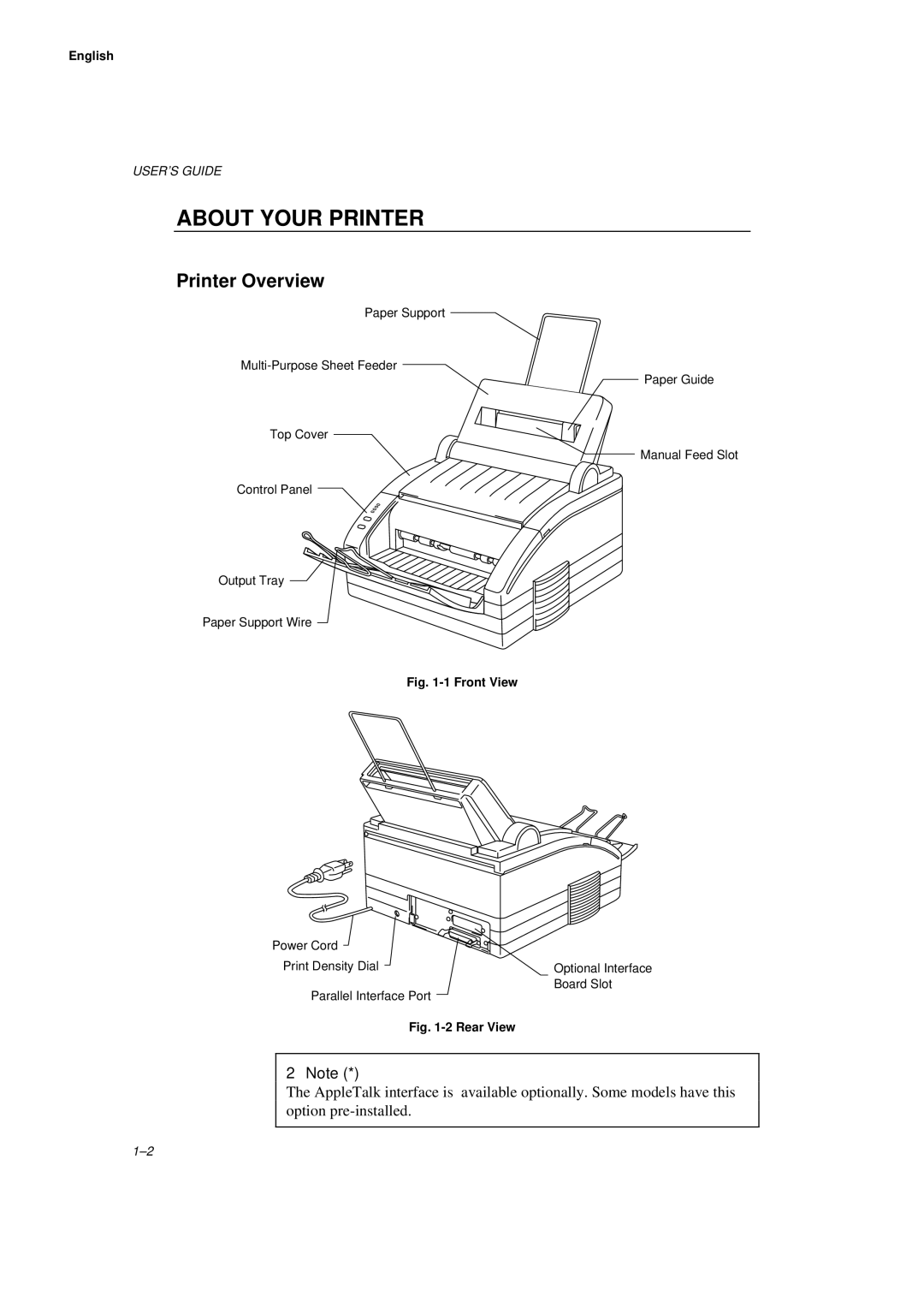 Brother HL-660 manual About Your Printer, Printer Overview 