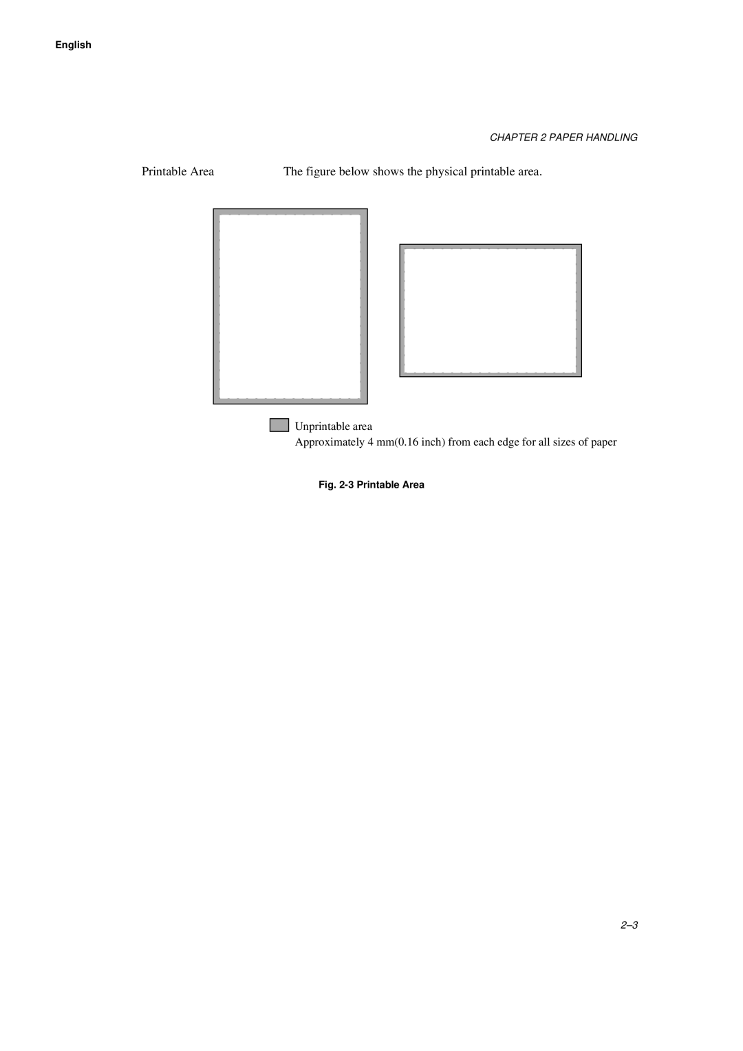 Brother HL-660 manual Printable Area 