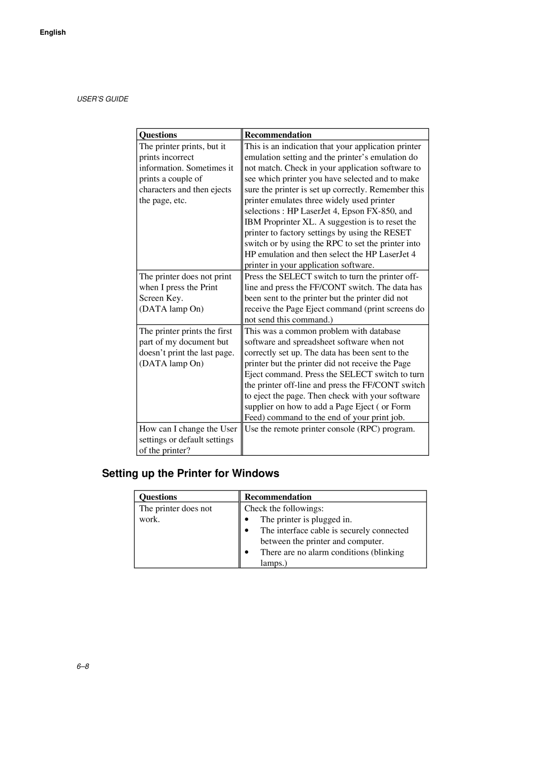 Brother HL-660 manual Setting up the Printer for Windows 