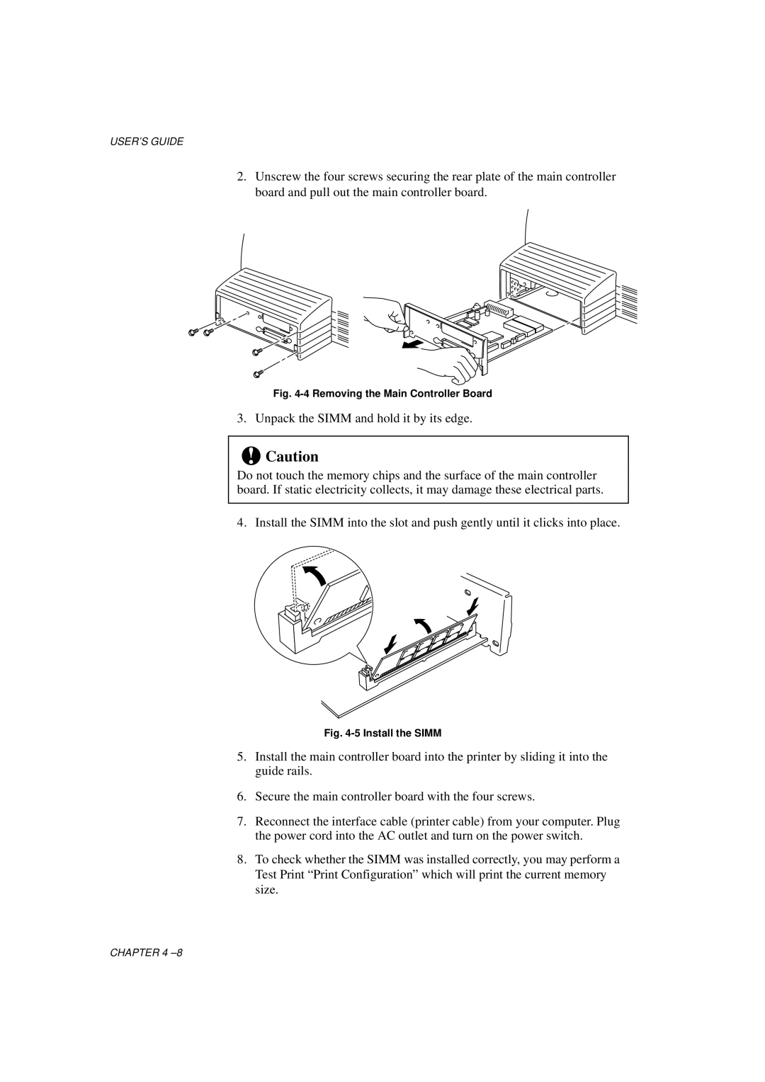 Brother HL-760 Series manual Removing the Main Controller Board 