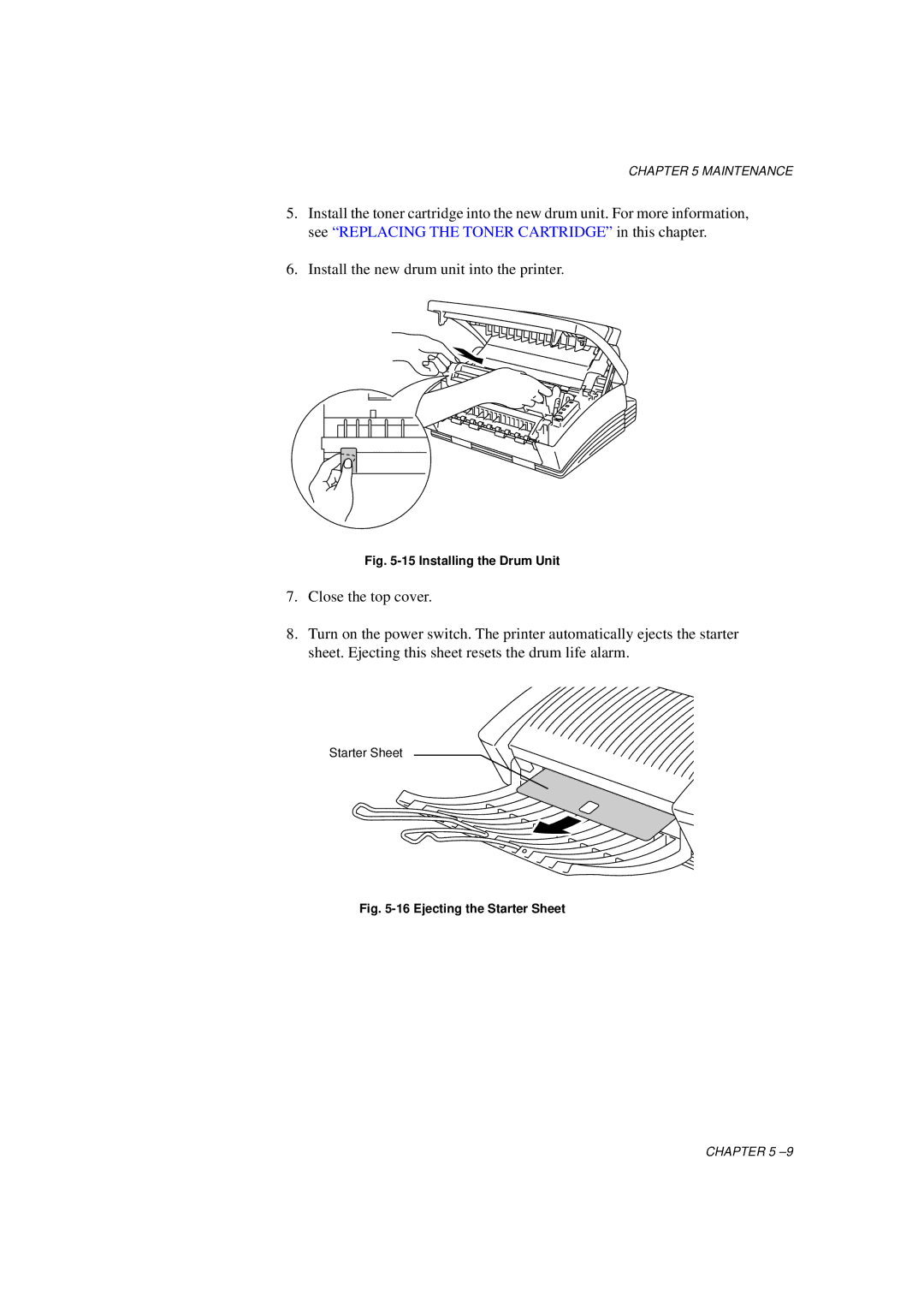 Brother HL-760 Series manual Installing the Drum Unit 