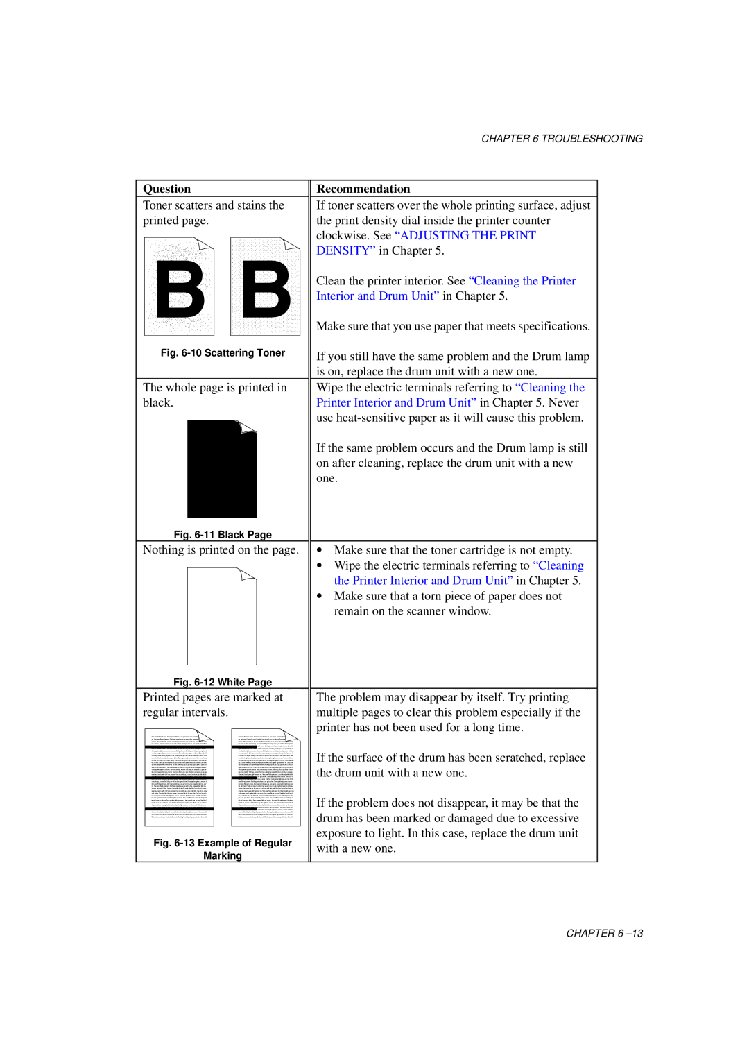 Brother HL-760 Series manual Toner scatters and stains the printed 