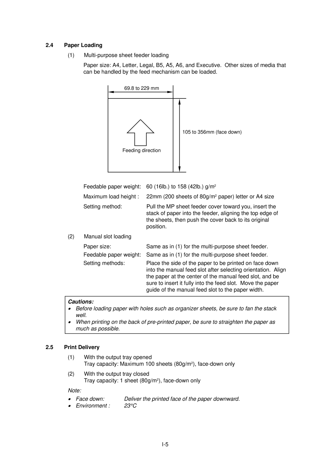 Brother HL-1040, HL-820, HL-1020 manual Paper Loading, Print Delivery 