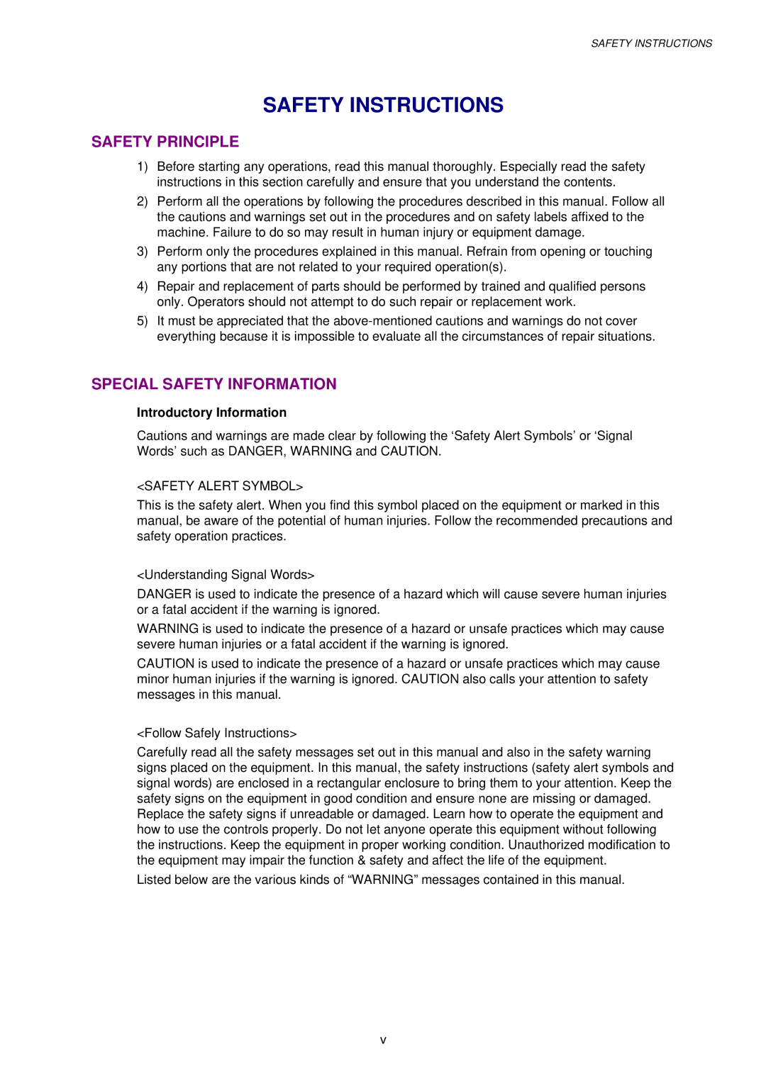 Brother HL-820, HL-1020, HL-1040 manual Introductory Information, Safety Alert Symbol 