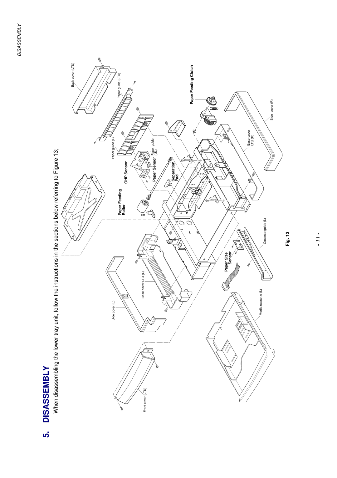 Brother HL-1040, HL-820, HL-1020 manual Disassembly 