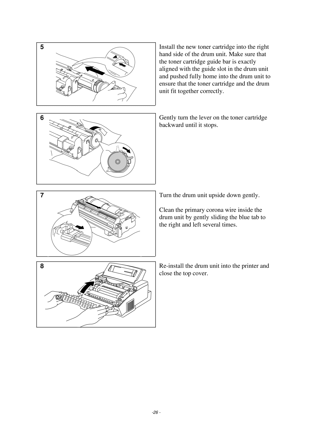 Brother HL-1040, HL-820, HL-1020 manual 