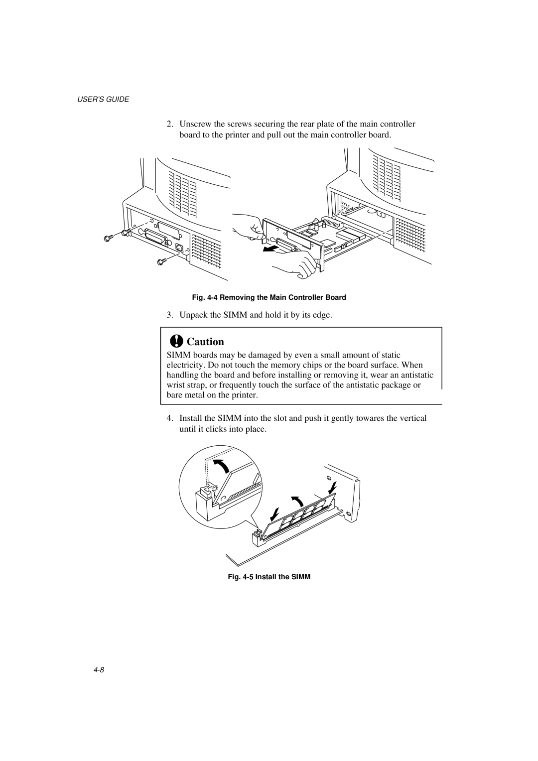 Brother HL-1040, HL-820, HL-1020 manual Removing the Main Controller Board 