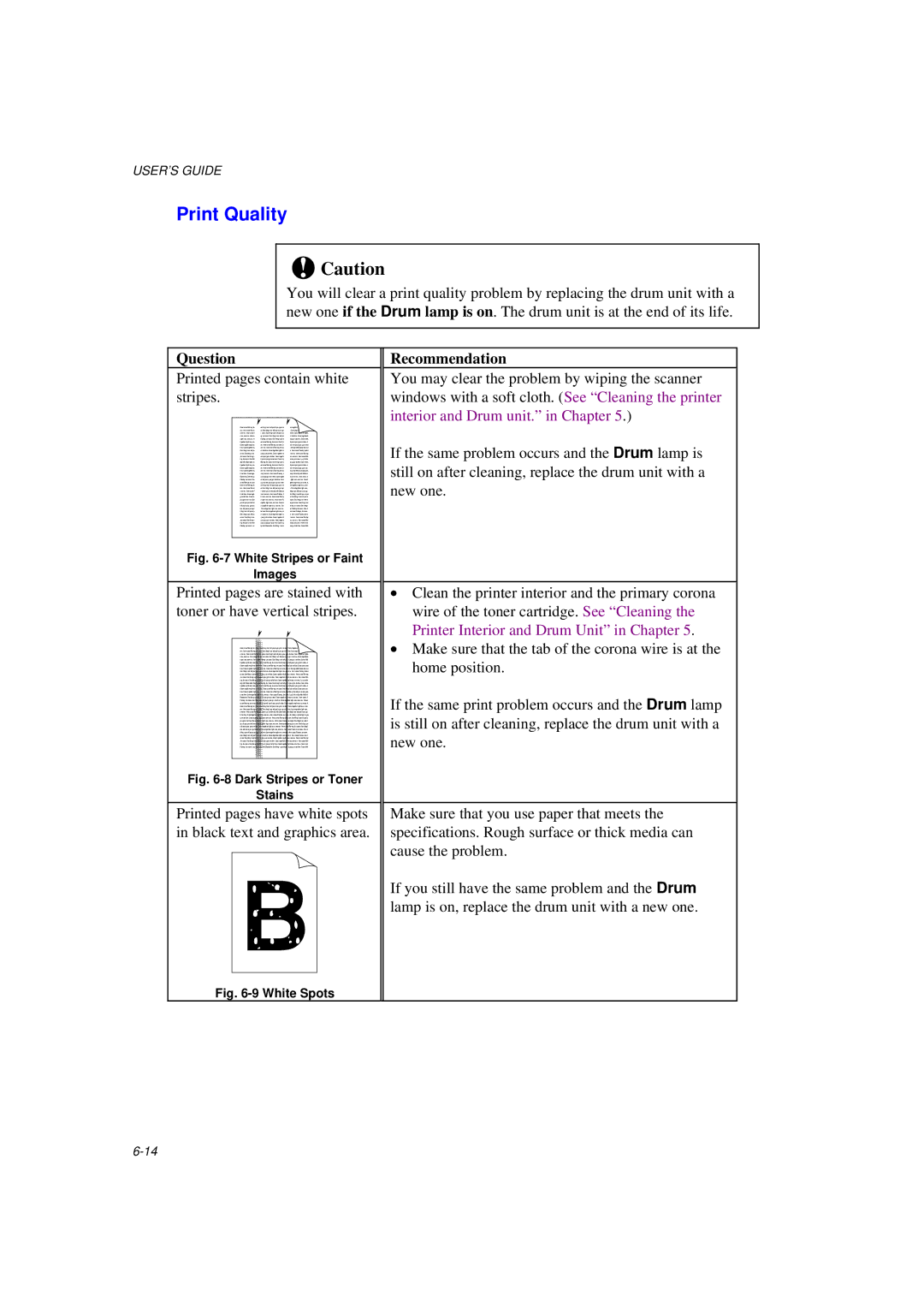 Brother HL-820, HL-1020, HL-1040 manual Print Quality, Together right now, over 