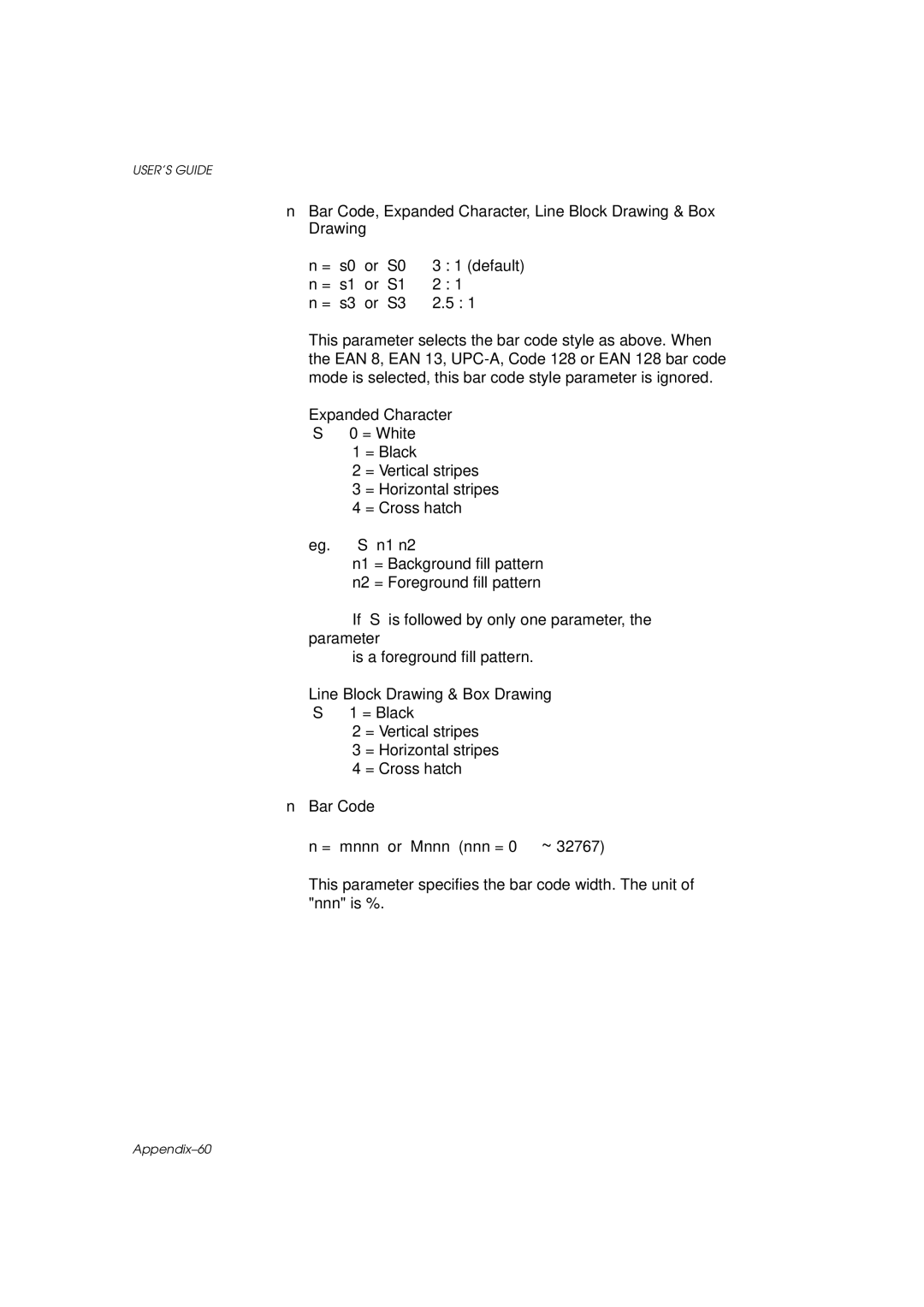 Brother HL-960 manual Appendix-60 