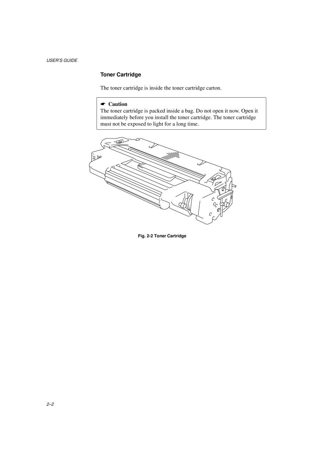 Brother HL-960 manual Toner Cartridge 